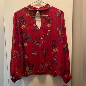 One Clothing Red Floral Top